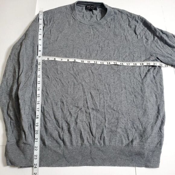 Banana Republic Mens Premium Luxe Yarn Cashmere Blend Sweater Size L Gray - Picture 8 of 10